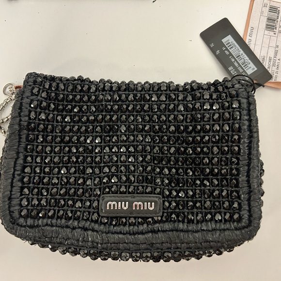 Miu Miu Beaded Flap Shoulder Bag with price tag - Picture 2 of 8